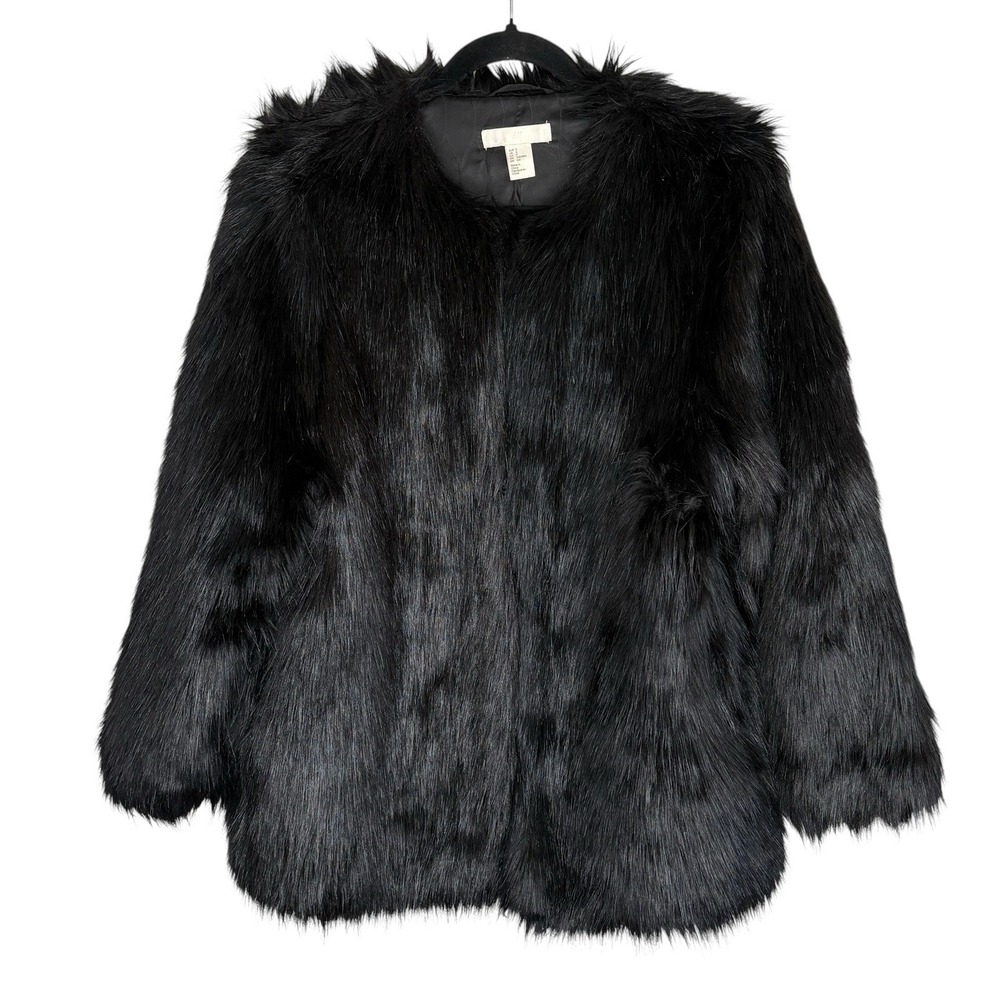 Shaggy Faux Fur Jacket Coat S Y2k Indie Sleaze Witchy Party HOCO Going Out NYE